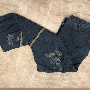 Susan Bristol soft embroidered jeans, skirt and jacket set!!